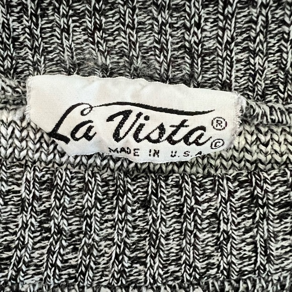 Vintage 80s Mod Cityscape Acrylic Blend Crewneck Sweater - Picture 5 of 6